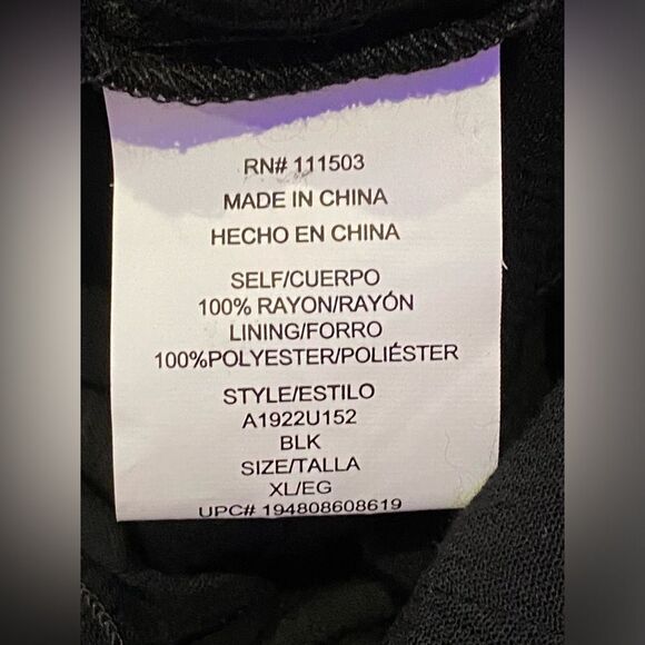 Lily Rose Tie Front Jumpsuit NWT Size XL - Picture 11 of 12